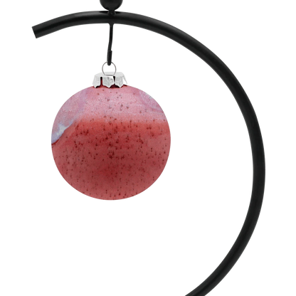 Ball Ornament (Sunset Red) – Made with Solidified Cremains