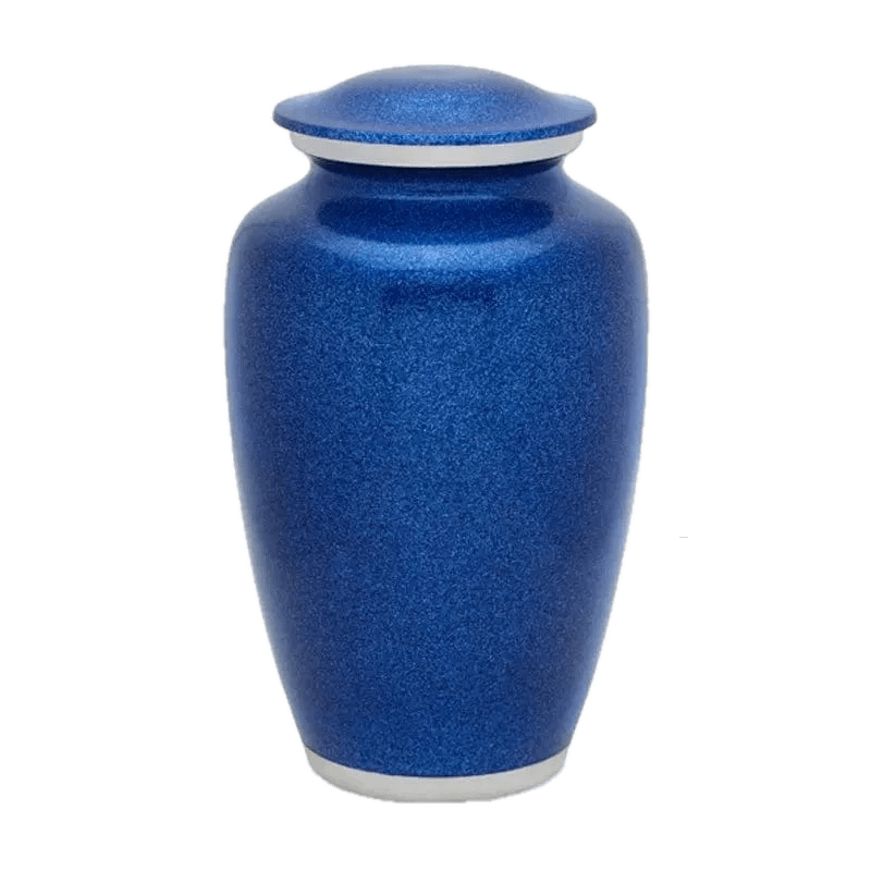 Solid Color Urn - Blue Pearl