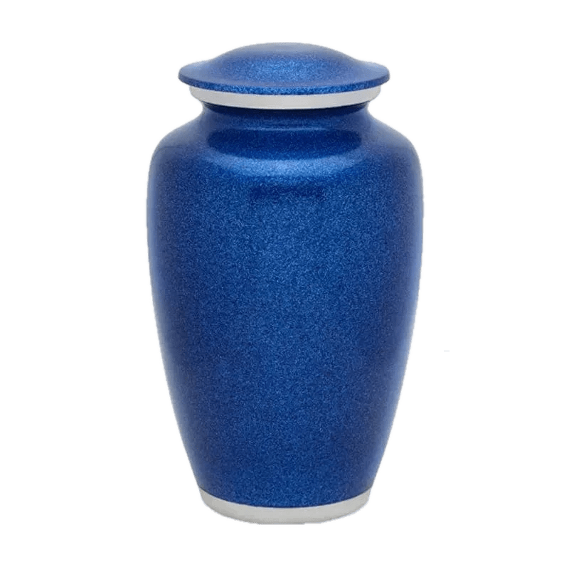 Solid Color Pet Urn - Blue Pearl