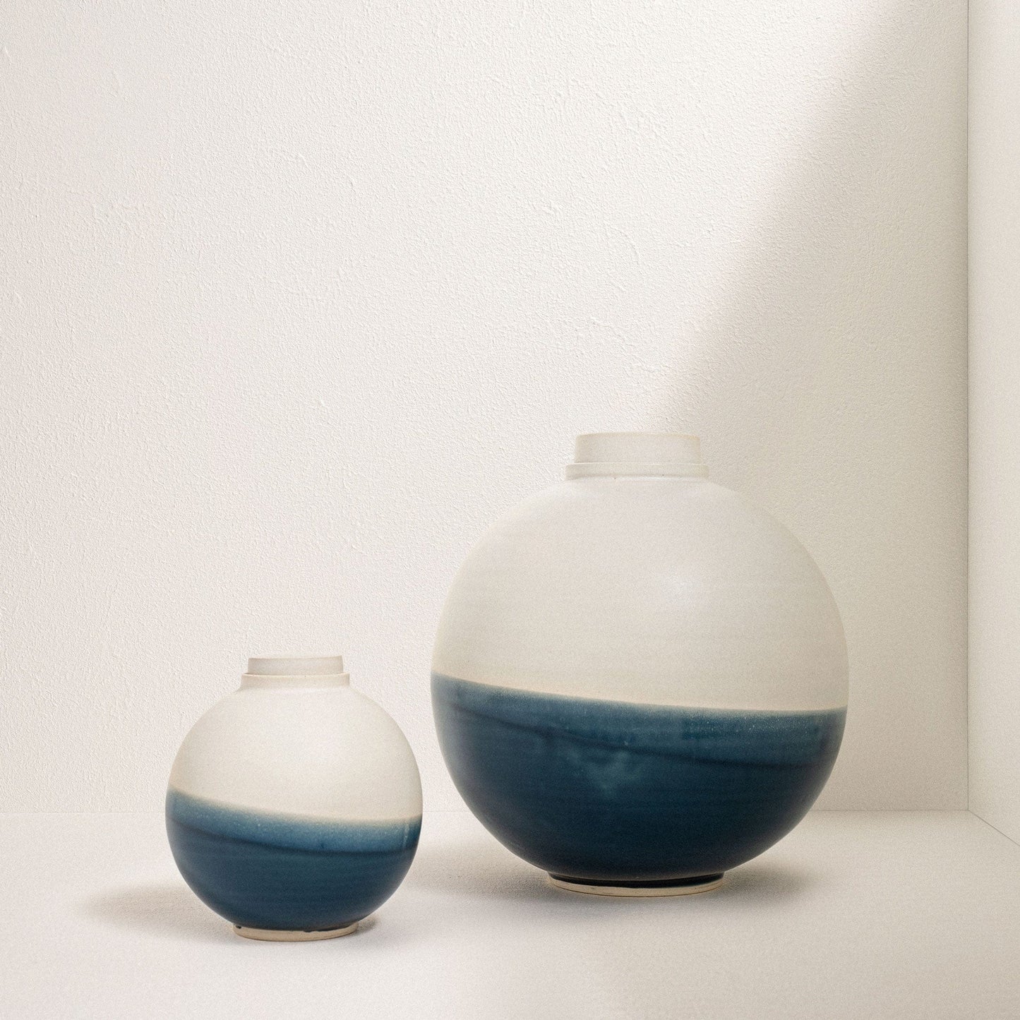 Solstice X Terra Noir |  Soft White With Blue Moon Keepsake Urn