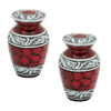 Pair of Keepsake Urns - Red | Colorful Keepsake Urns