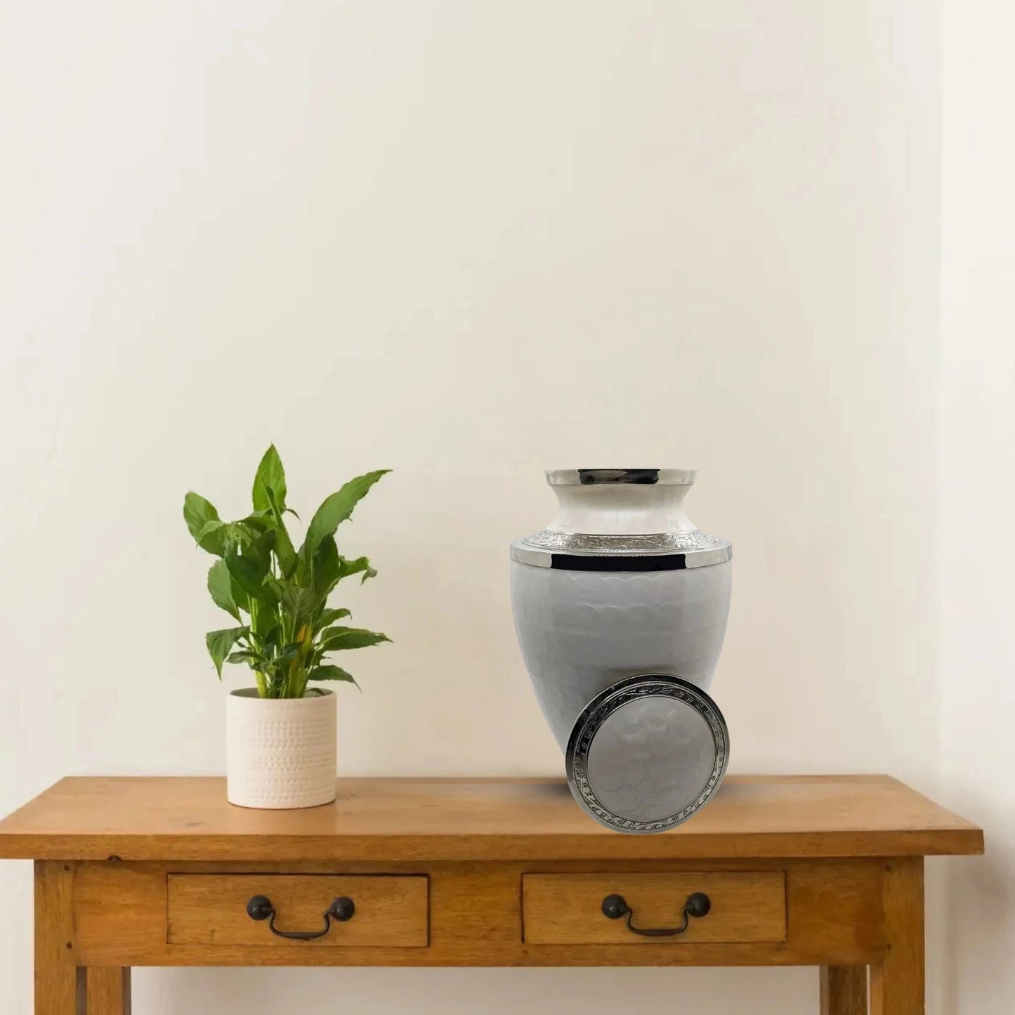 Cremation Urn - White