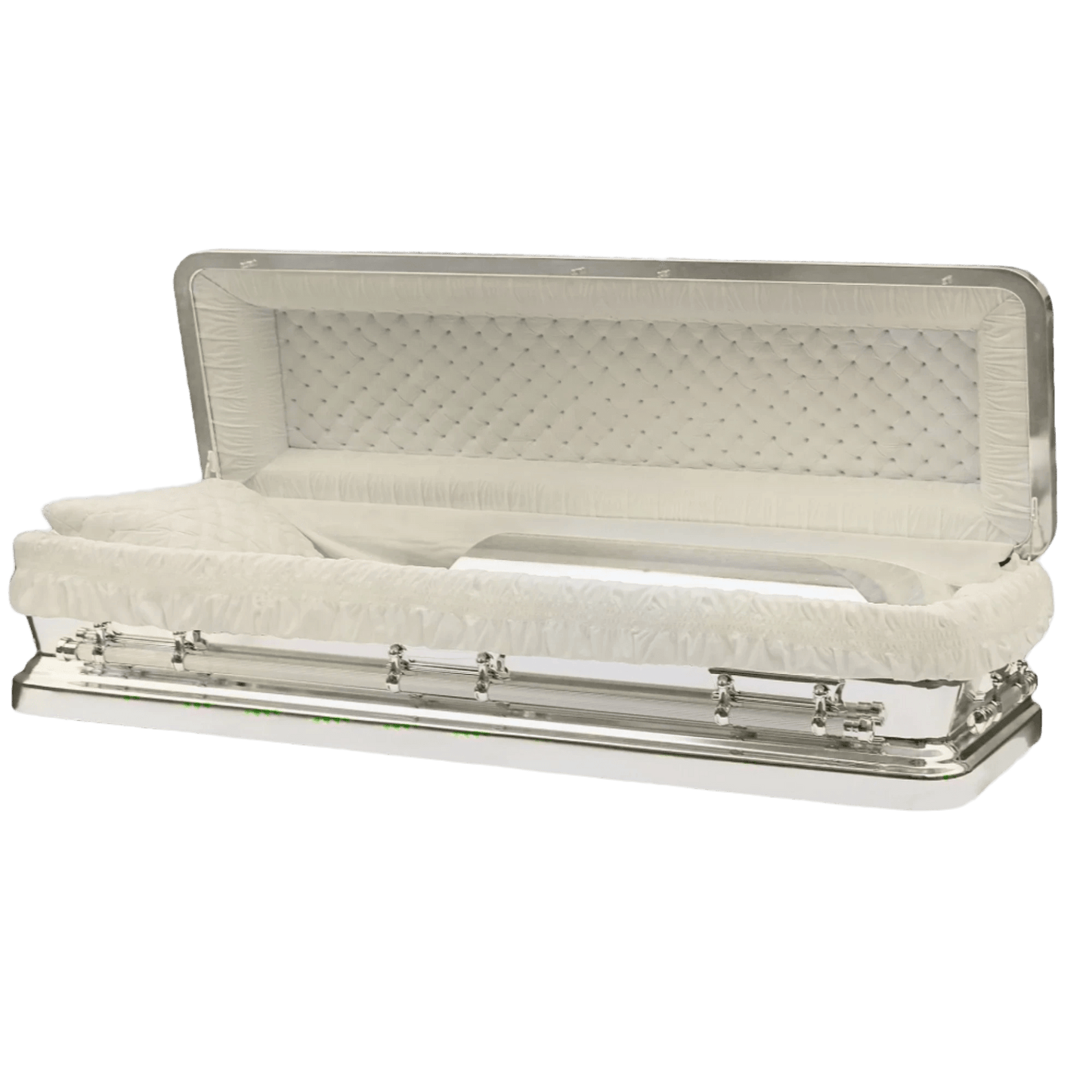 Helios Silver & White Casket