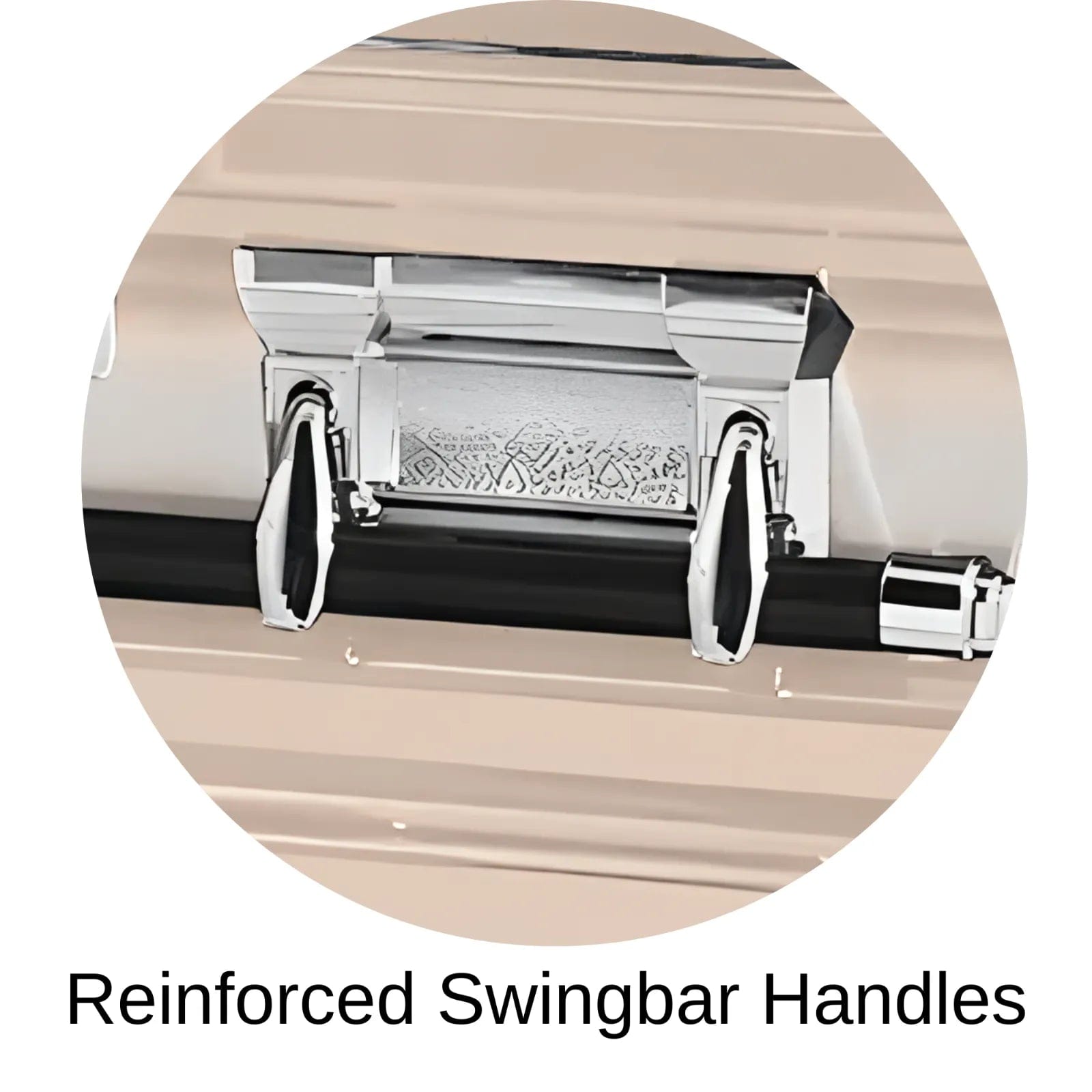 Load image into Gallery viewer, Reinforced Swingbar handles of Titan Casket Era Series Casket
