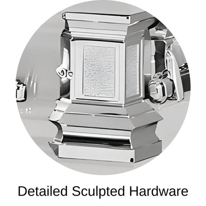 Detailed Sculpted Hardware Of Titan Era Series Casket 