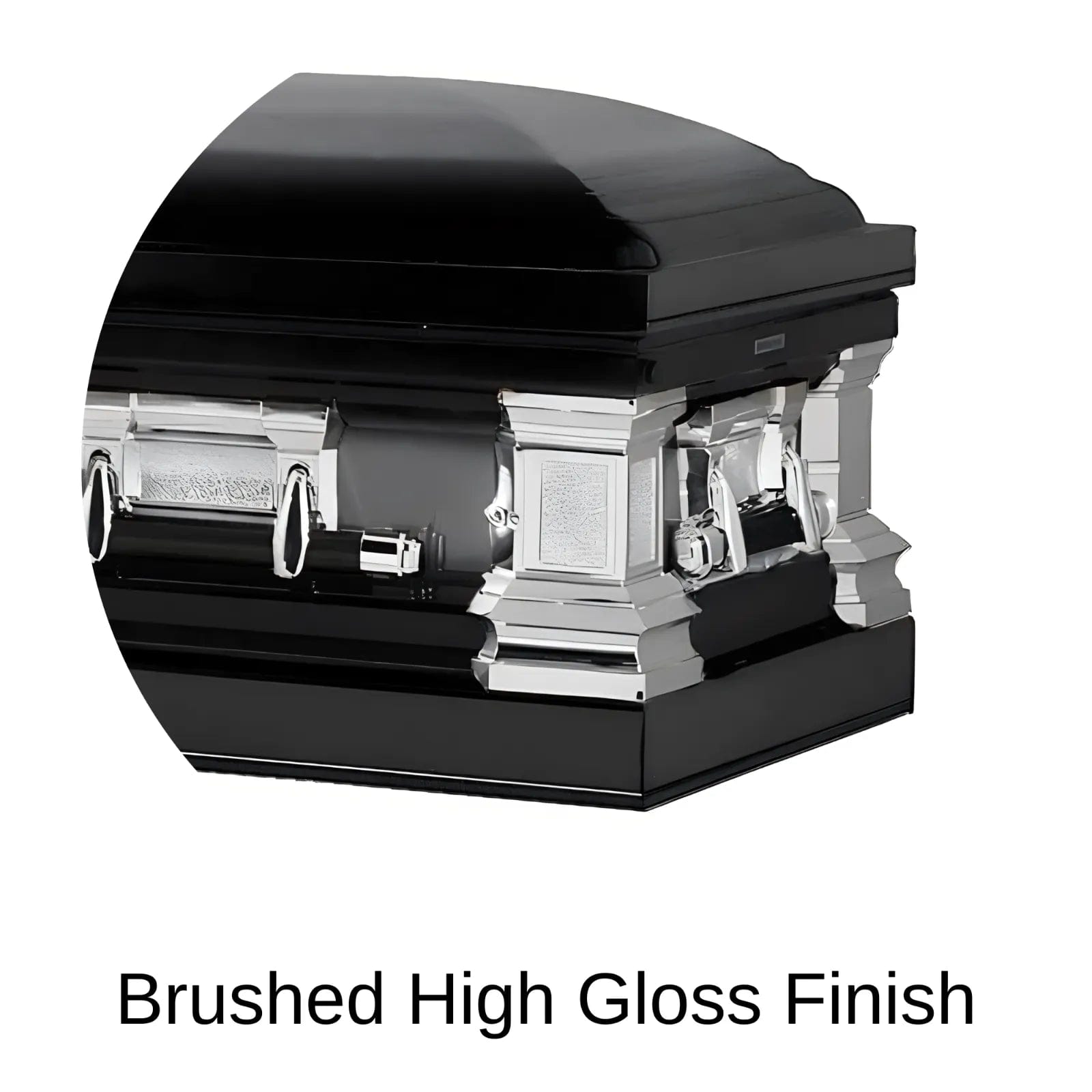 Load image into Gallery viewer, Brushed High Gloss Finish of Titan Casket Era Series Casket

