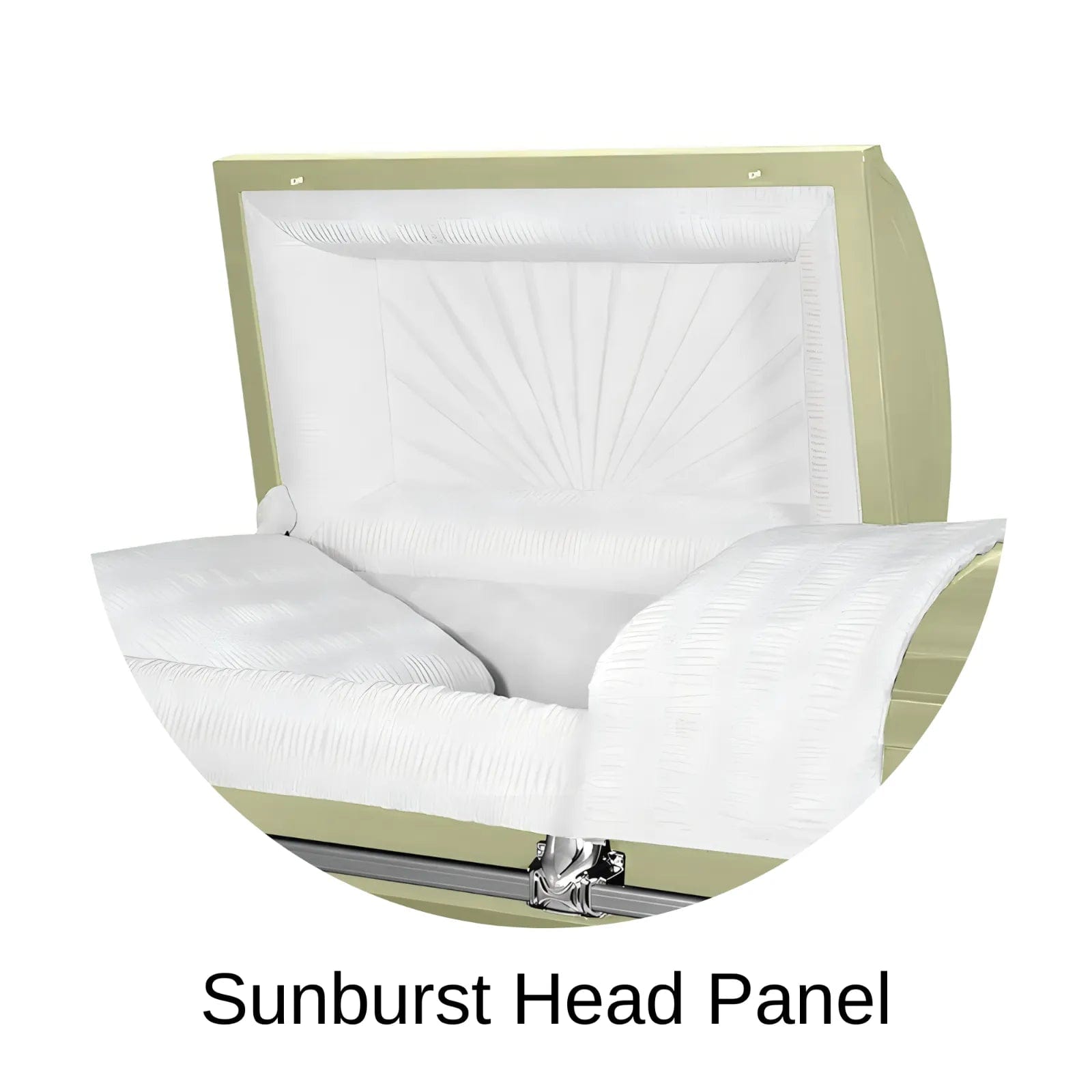 Sunburst Head Panel Of Titan Orion Series Casket