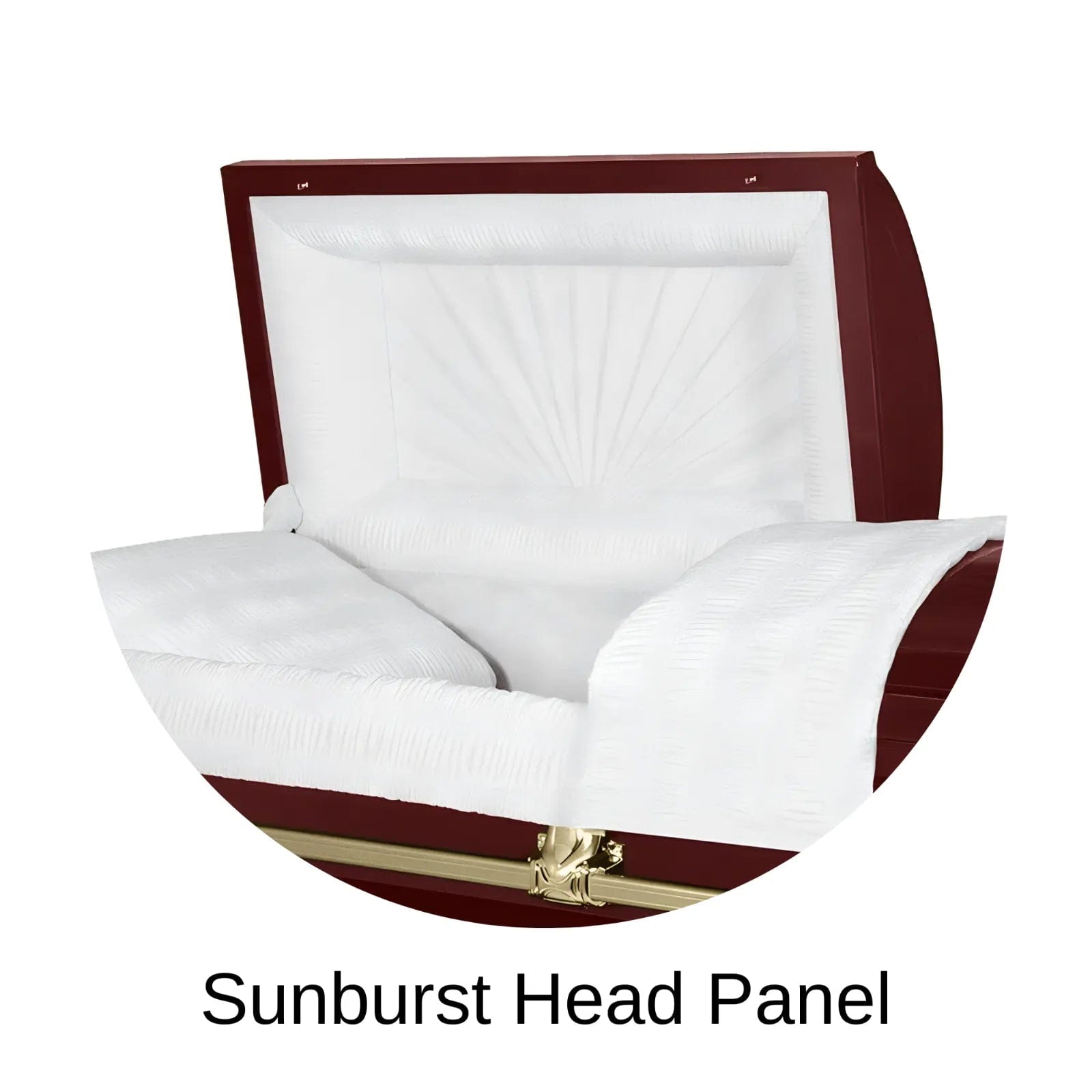 Sunburst Head Panel Of Titan Orion Series Casket