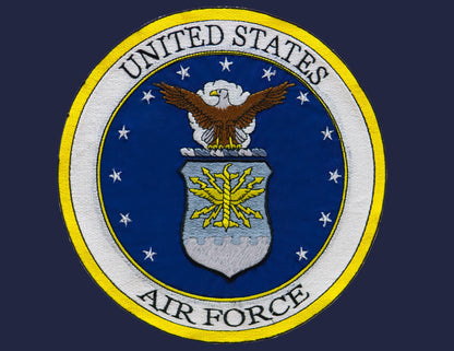 Veteran Select | Air Force Dark Blue Steel Military Casket with Dark Blue Interior