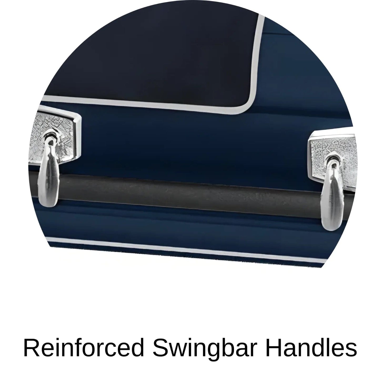 Reinforced Swingbar handles of Titan Casket Veteran Select Casket Airforce