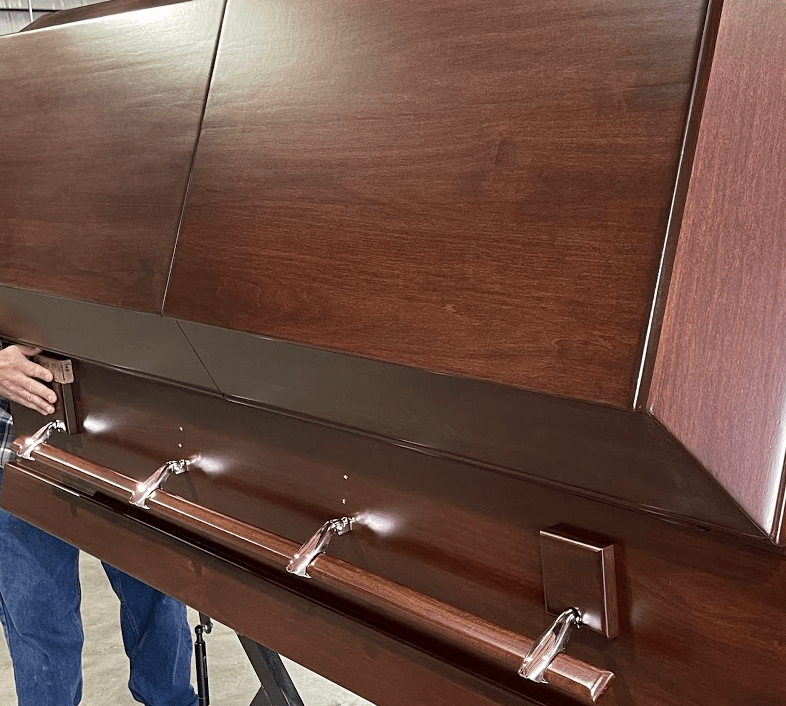 Customer Image 1 Of Titan Artisan (Poplar) Series Wood Casket