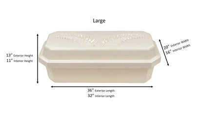 Standard Pet Casket| Almond & Blue