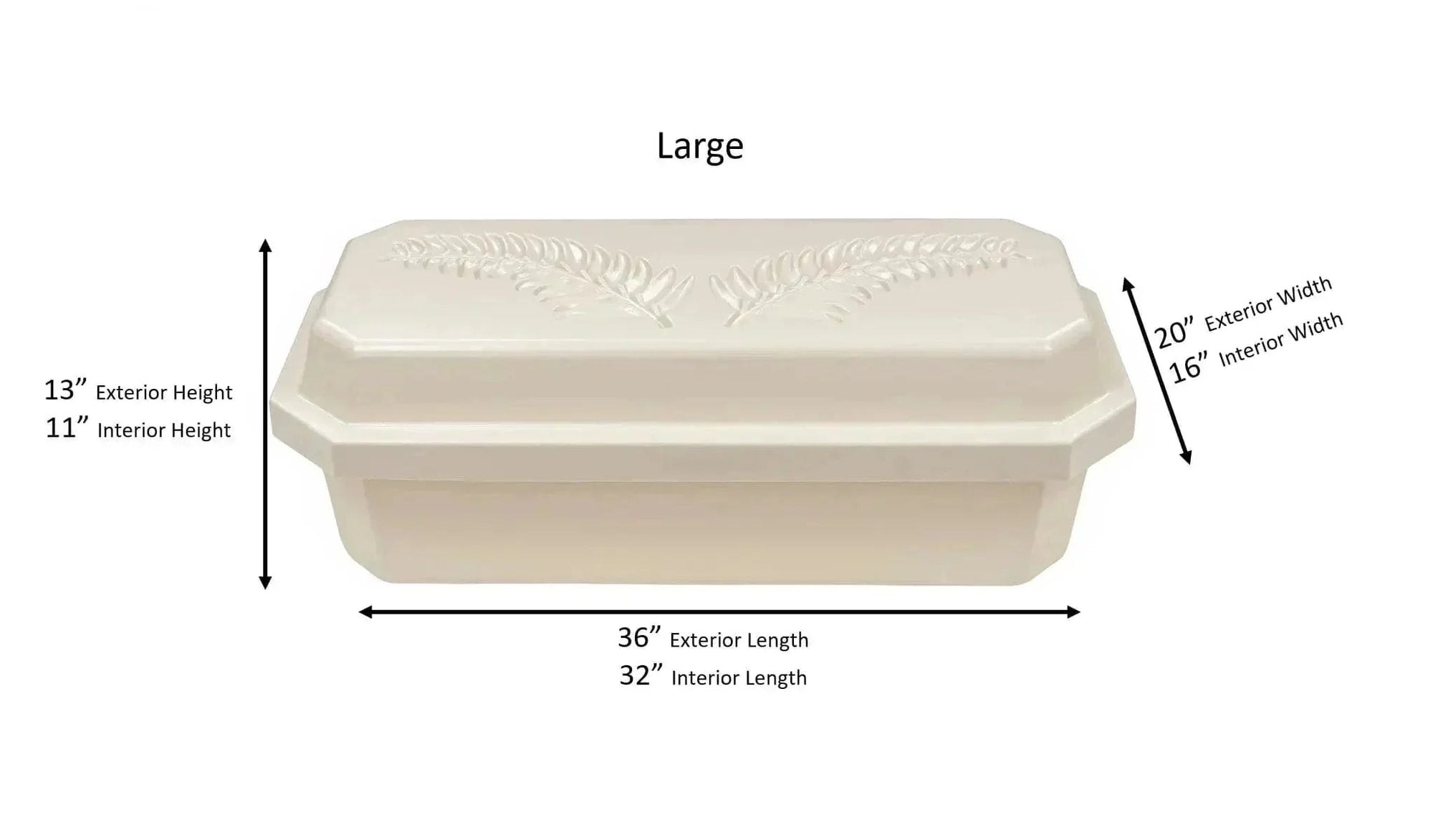 Standard Pet Casket | Almond With Rainbow Paw