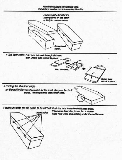 Assembly Page 2 Of Cardboard Coffin
