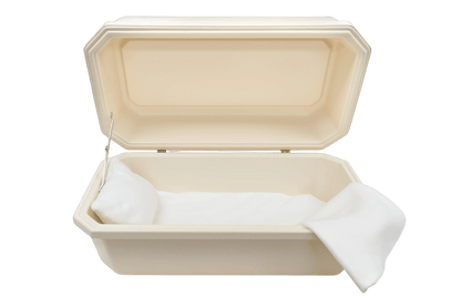 Classic Pet Casket | Almond With Cream