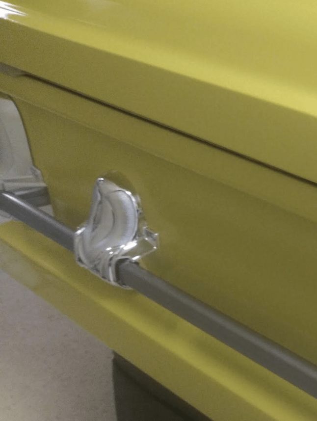 Orion Series | Soft Yellow Steel Casket with White Interior - Titan Casket