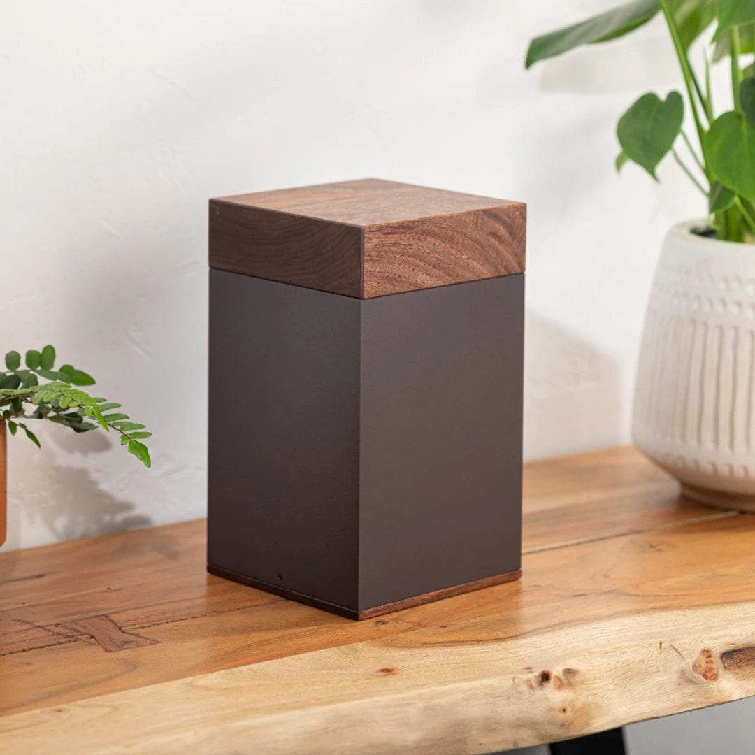 Samuel Mitchell Design Urn - The Langley in Black Walnut