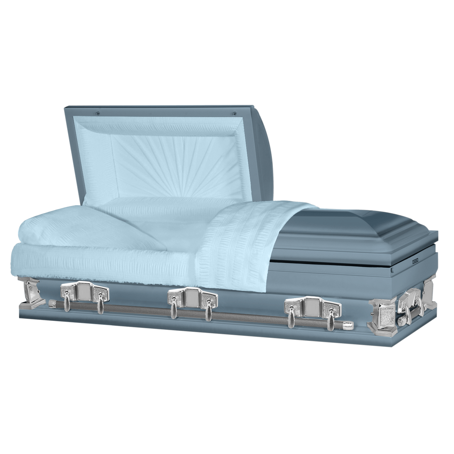 Oversize XL Light Blue Steel Coffin (Casket) - Made in the USA ($1799 ...