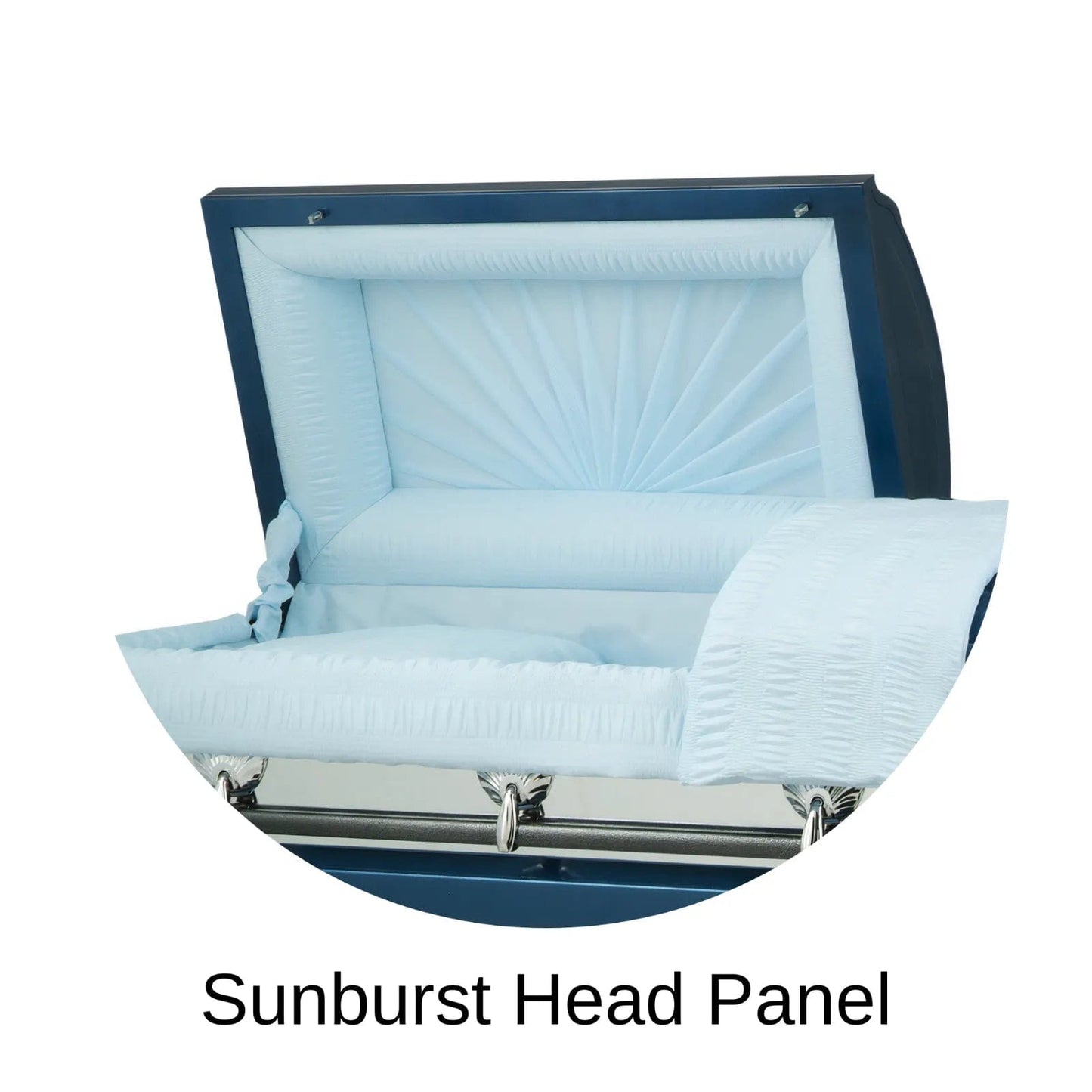 Sunburst Head Panel Of Titan Reflection Series Casket 