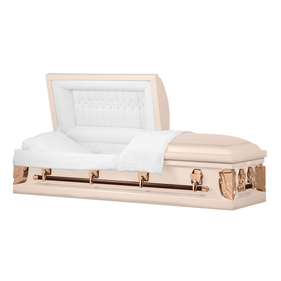 Only $1,999 - Titan Cambridge Series Pink Steel Casket with White ...