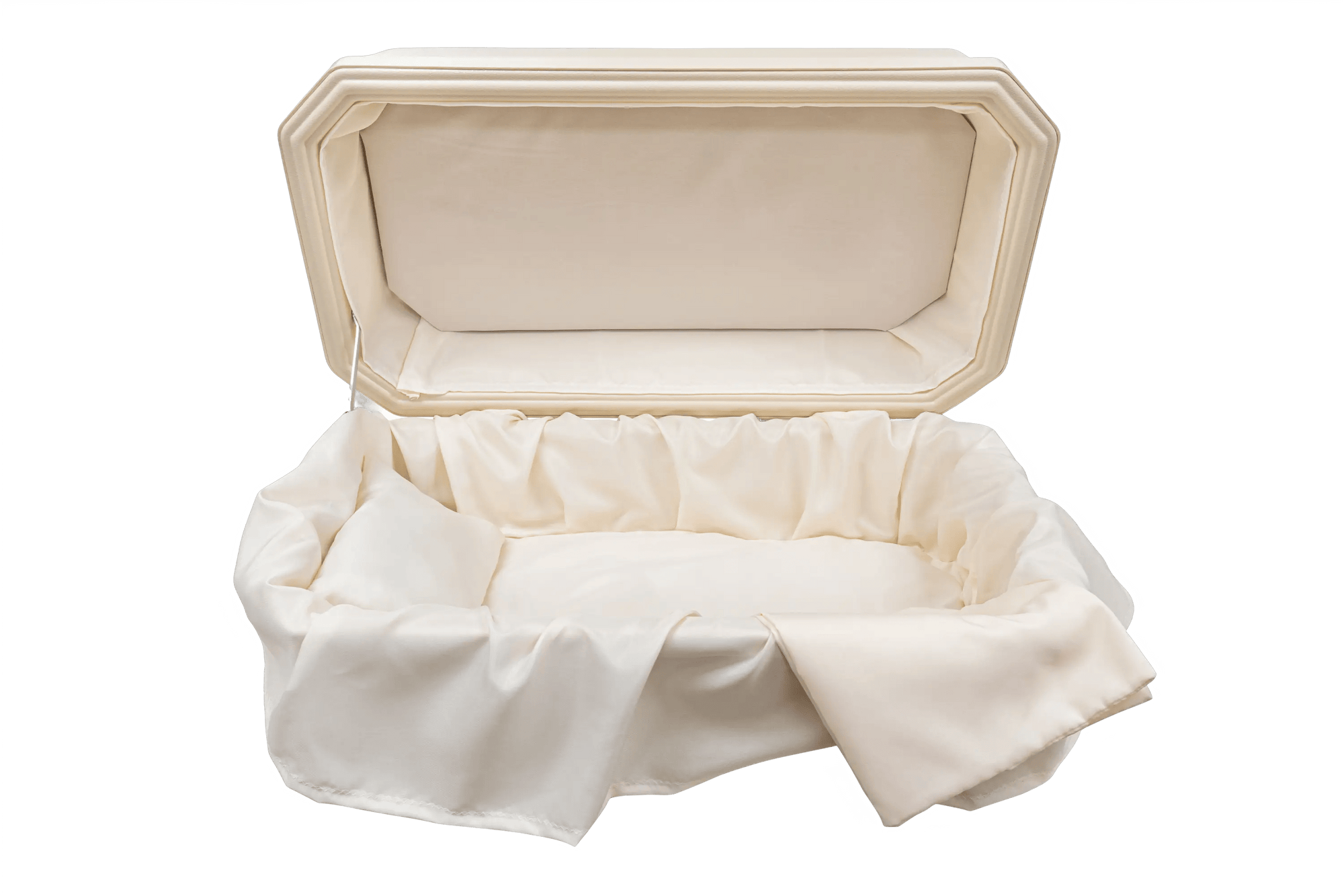 Load image into Gallery viewer, Platinum Pet Casket | Almond With Cream
