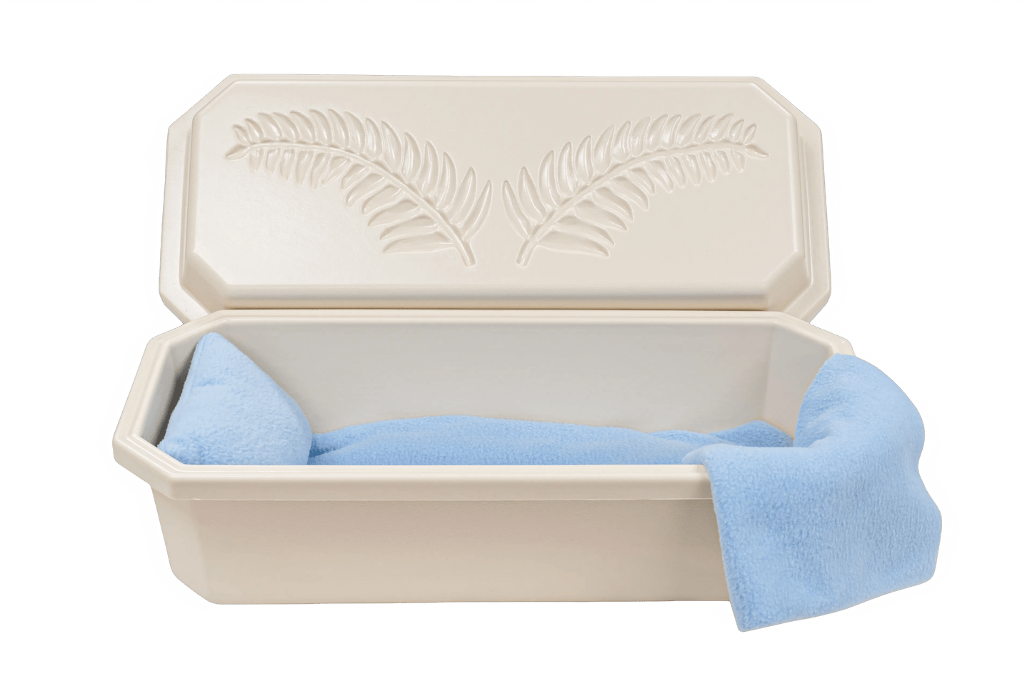 Standard Pet Casket| Almond & Blue