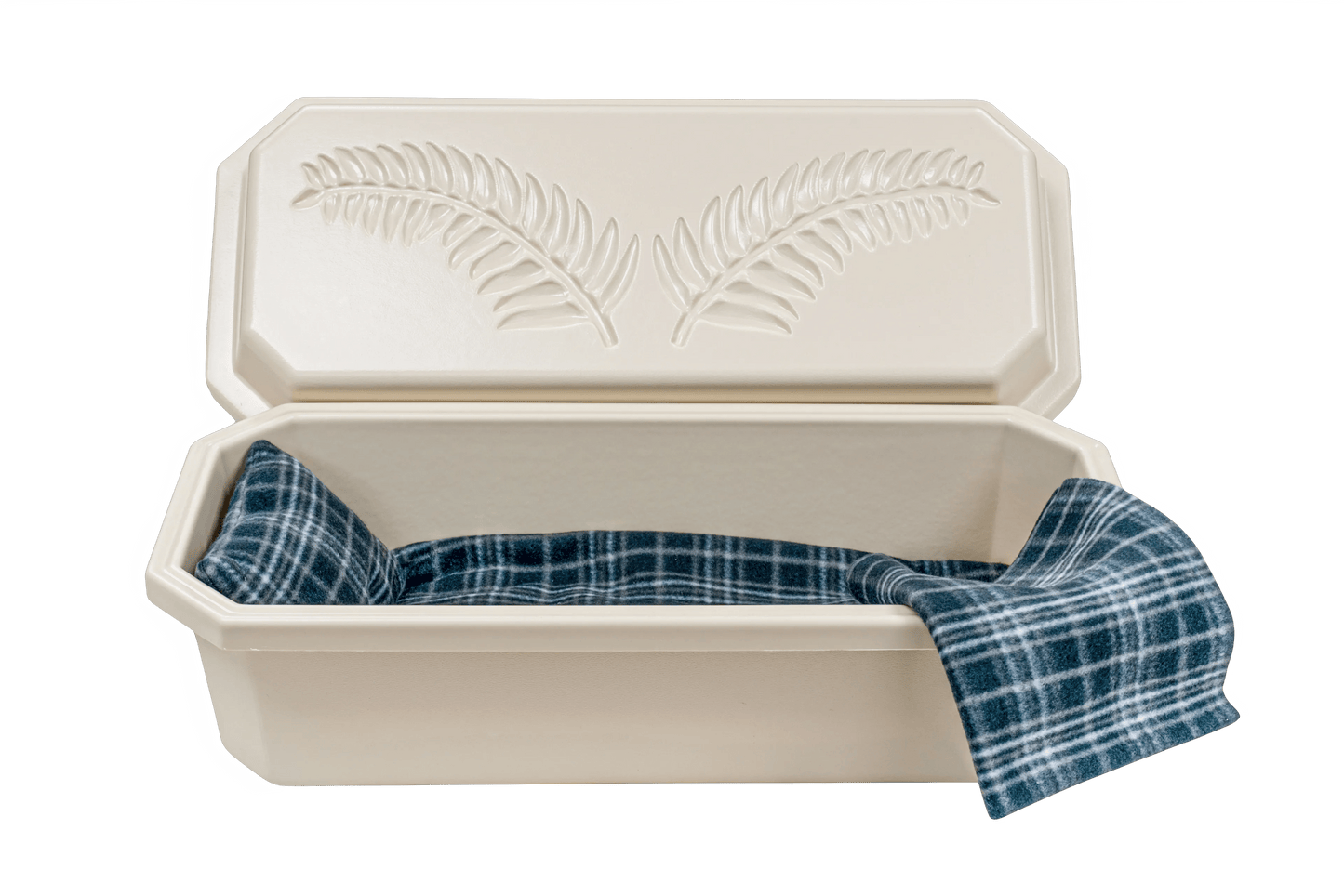 Standard Pet Casket | Almond With Grey