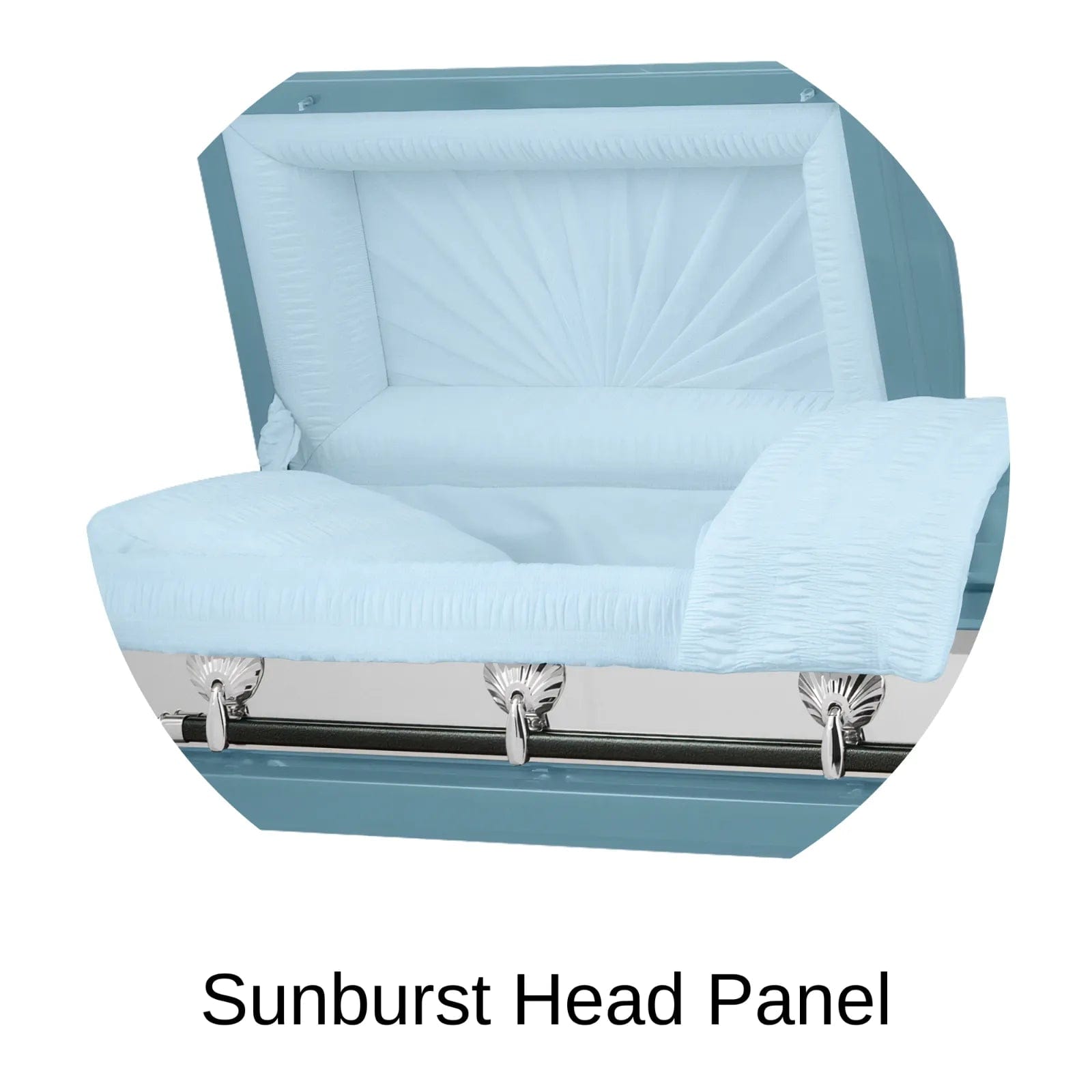 Sunburst Head Panel Of Titan Reflection Series Casket 