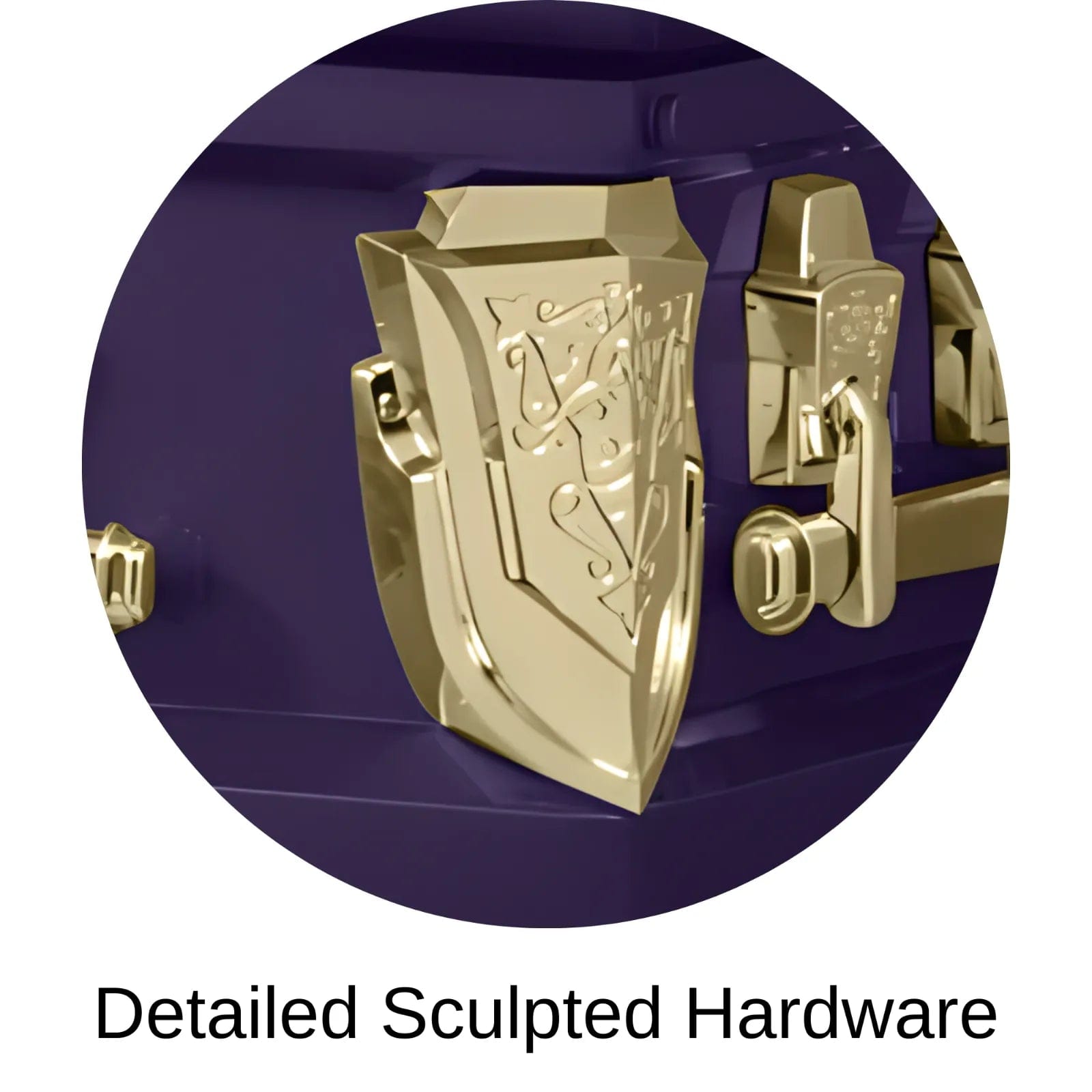 Detailed Sculpted Hardware Of Titan Cambridge Series Casket 
