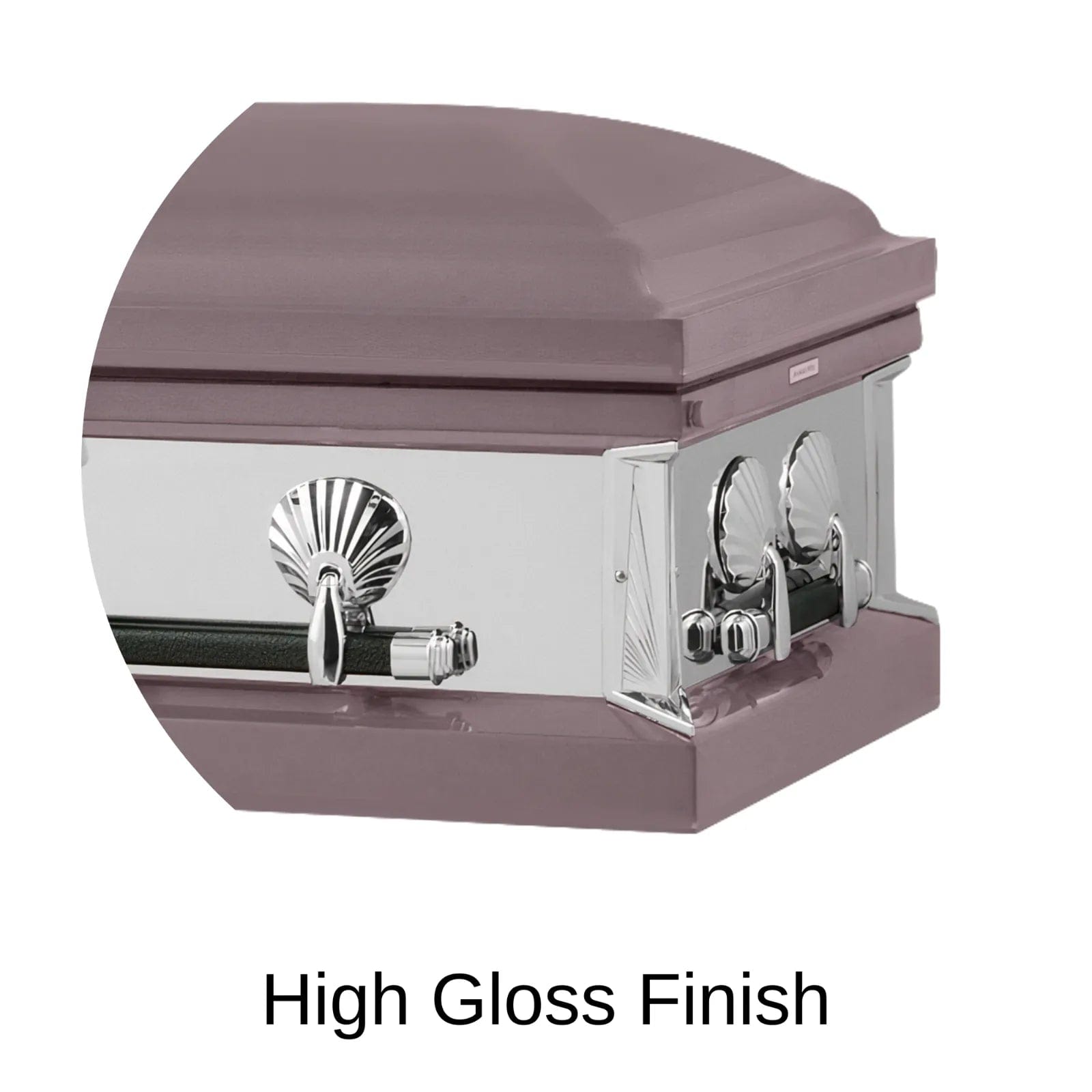 High Gloss Finish Of Titan Reflection Series Casket 