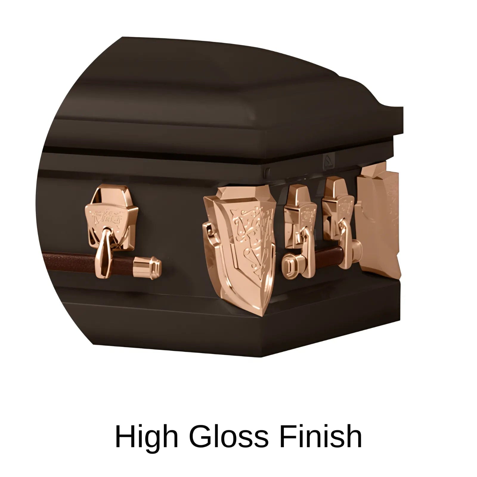 High Gloss Finish Of Titan Cambridge Series Casket 