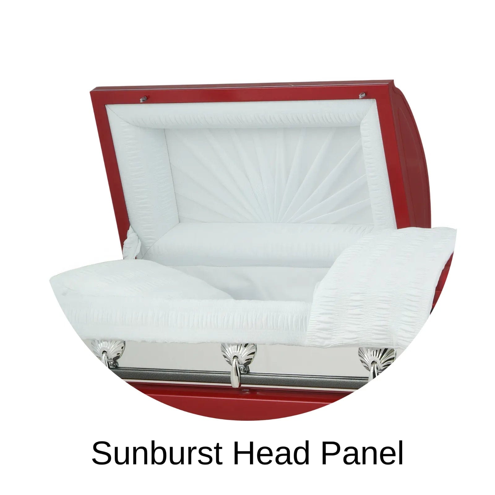 Sunburst Head Panel Of Titan Atlas XL Series Casket 