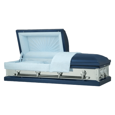 Only $1,999 - Titan Reflections Series Dark Blue Steel Casket with ...